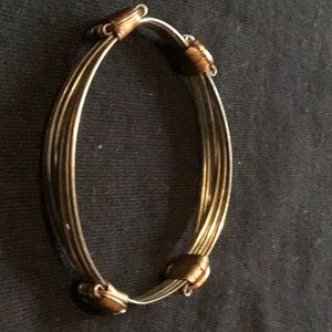 Copper bracelet, 4 Knot, 5 strand adjustable